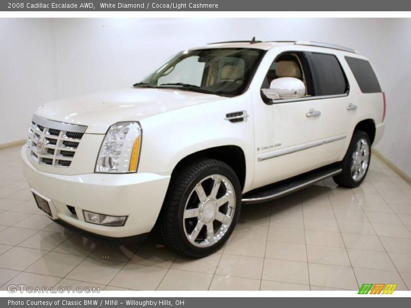 White Diamond / Cocoa/Light Cashmere 2008 Cadillac Escalade AWD