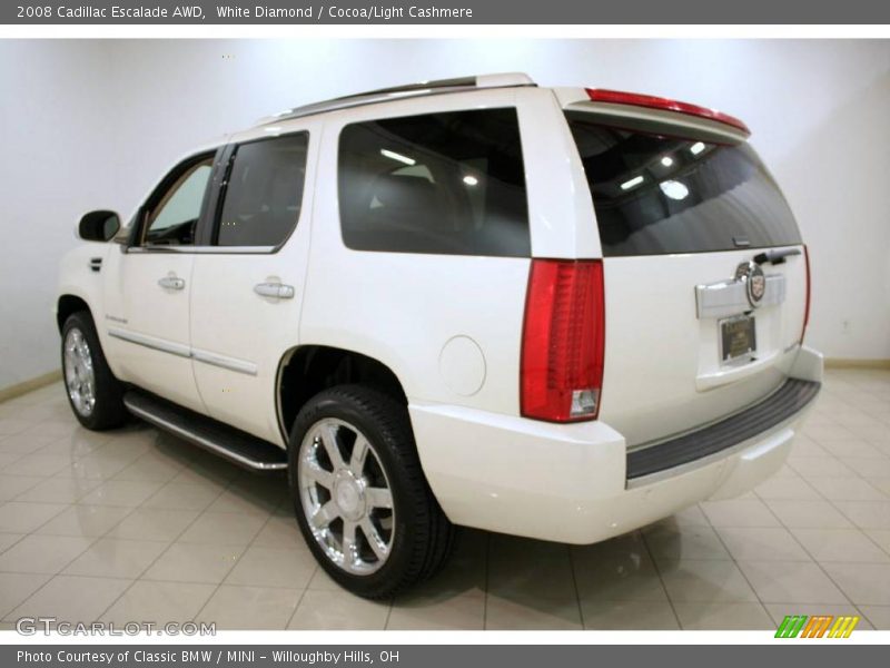 White Diamond / Cocoa/Light Cashmere 2008 Cadillac Escalade AWD