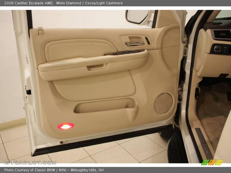 White Diamond / Cocoa/Light Cashmere 2008 Cadillac Escalade AWD