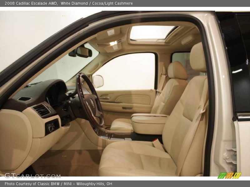 White Diamond / Cocoa/Light Cashmere 2008 Cadillac Escalade AWD