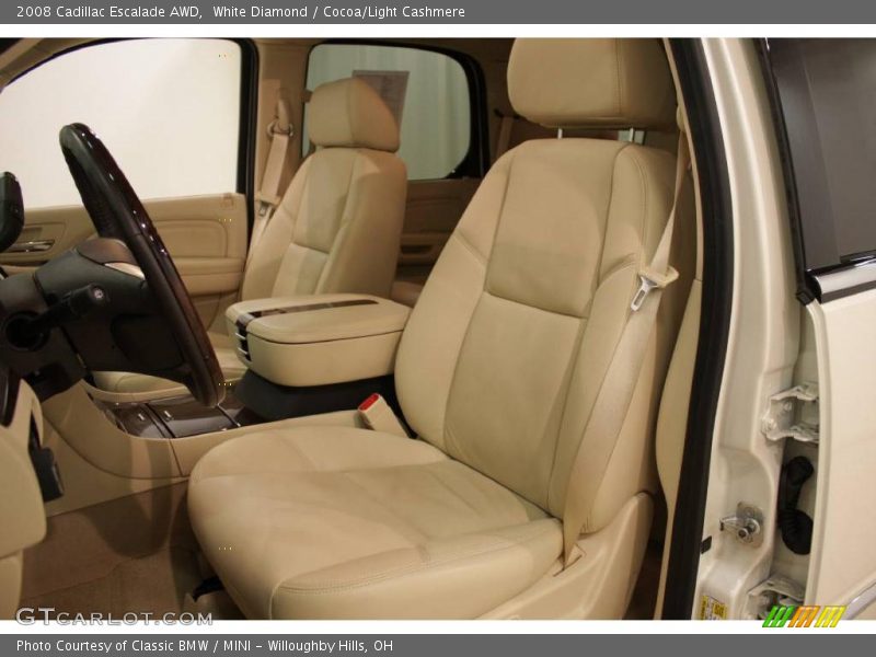 White Diamond / Cocoa/Light Cashmere 2008 Cadillac Escalade AWD