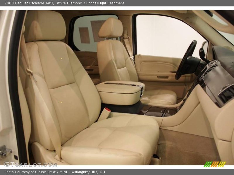 White Diamond / Cocoa/Light Cashmere 2008 Cadillac Escalade AWD