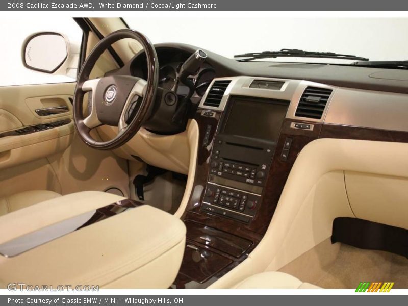 White Diamond / Cocoa/Light Cashmere 2008 Cadillac Escalade AWD