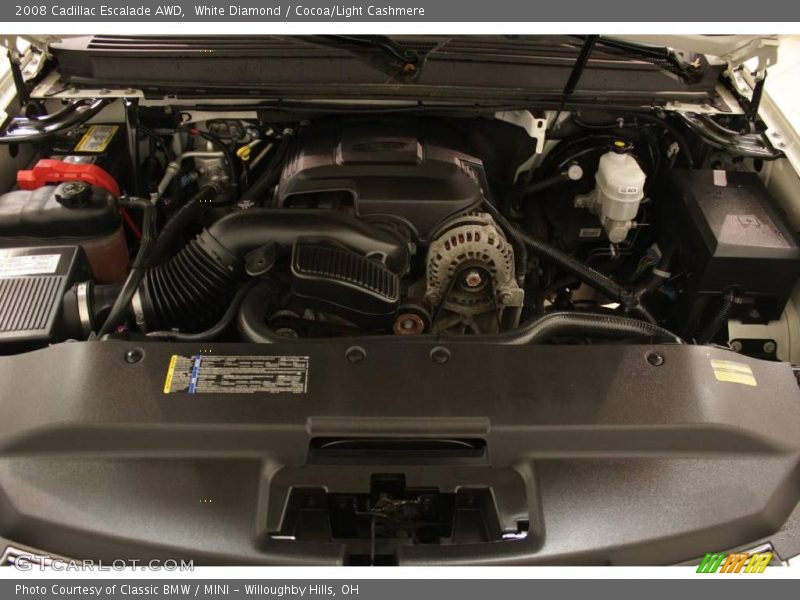 White Diamond / Cocoa/Light Cashmere 2008 Cadillac Escalade AWD