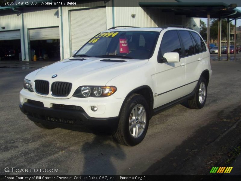 Alpine White / Beige 2006 BMW X5 3.0i