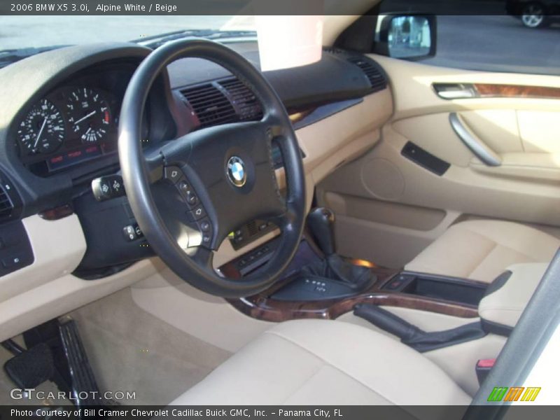 Alpine White / Beige 2006 BMW X5 3.0i