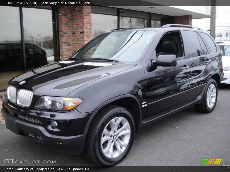 Black Sapphire Metallic / Black 2006 BMW X5 4.4i