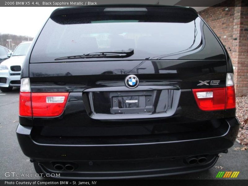 Black Sapphire Metallic / Black 2006 BMW X5 4.4i
