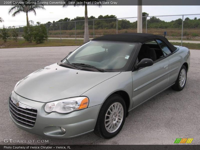 Satin Jade Pearl / Dark Slate Gray 2006 Chrysler Sebring Touring Convertible