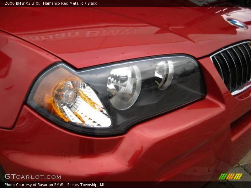 Flamenco Red Metallic / Black 2006 BMW X3 3.0i