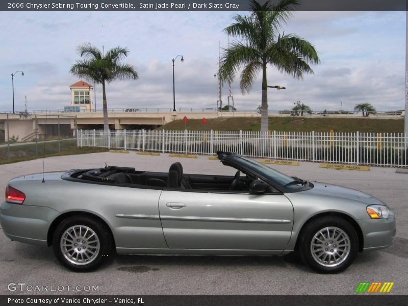 Satin Jade Pearl / Dark Slate Gray 2006 Chrysler Sebring Touring Convertible