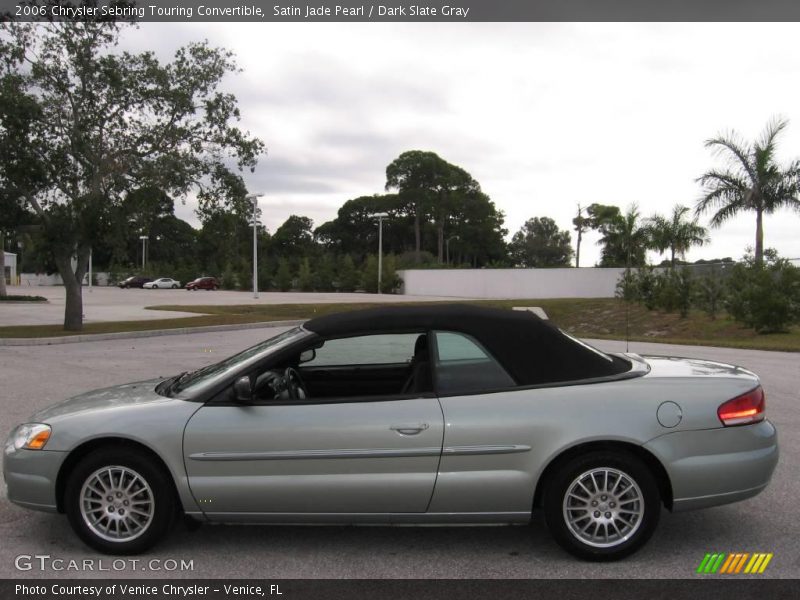 Satin Jade Pearl / Dark Slate Gray 2006 Chrysler Sebring Touring Convertible