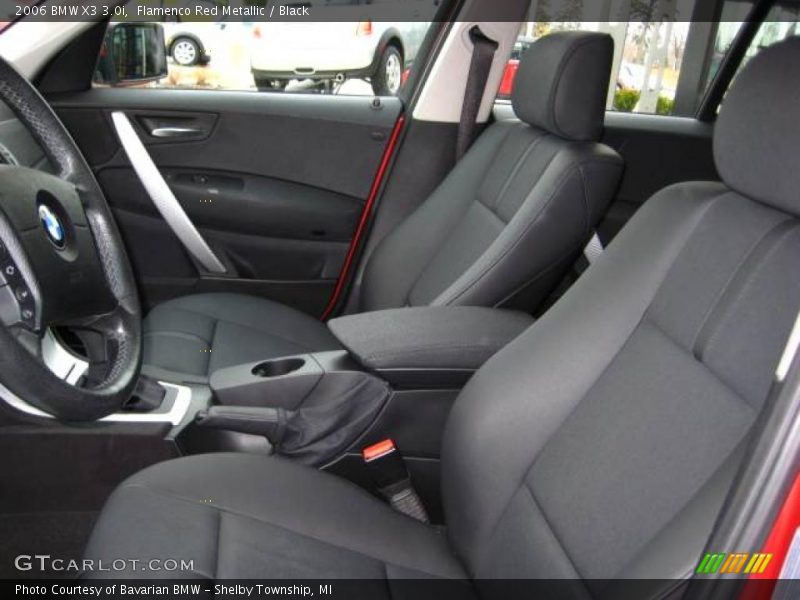 Flamenco Red Metallic / Black 2006 BMW X3 3.0i