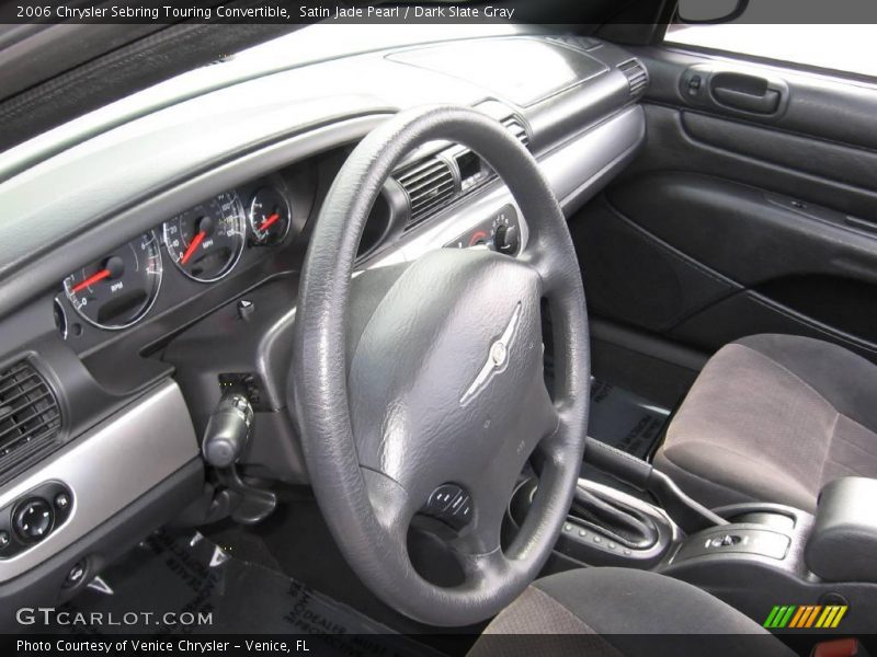 Satin Jade Pearl / Dark Slate Gray 2006 Chrysler Sebring Touring Convertible