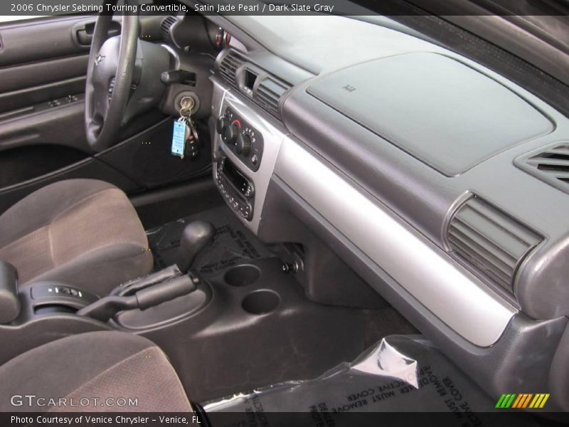 Satin Jade Pearl / Dark Slate Gray 2006 Chrysler Sebring Touring Convertible