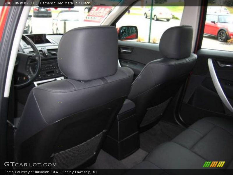 Flamenco Red Metallic / Black 2006 BMW X3 3.0i