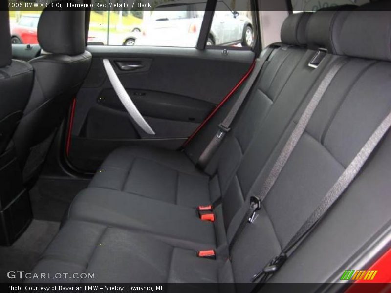 Flamenco Red Metallic / Black 2006 BMW X3 3.0i
