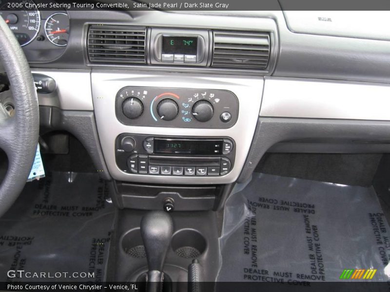 Satin Jade Pearl / Dark Slate Gray 2006 Chrysler Sebring Touring Convertible