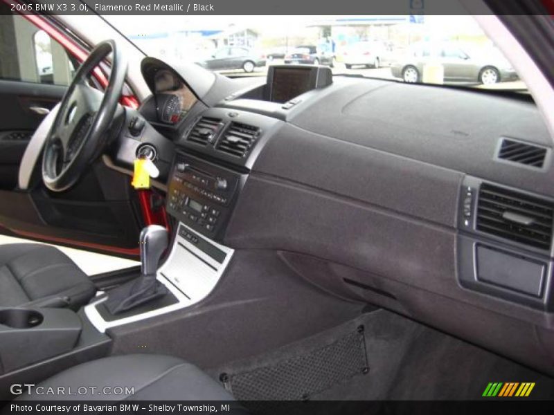 Flamenco Red Metallic / Black 2006 BMW X3 3.0i