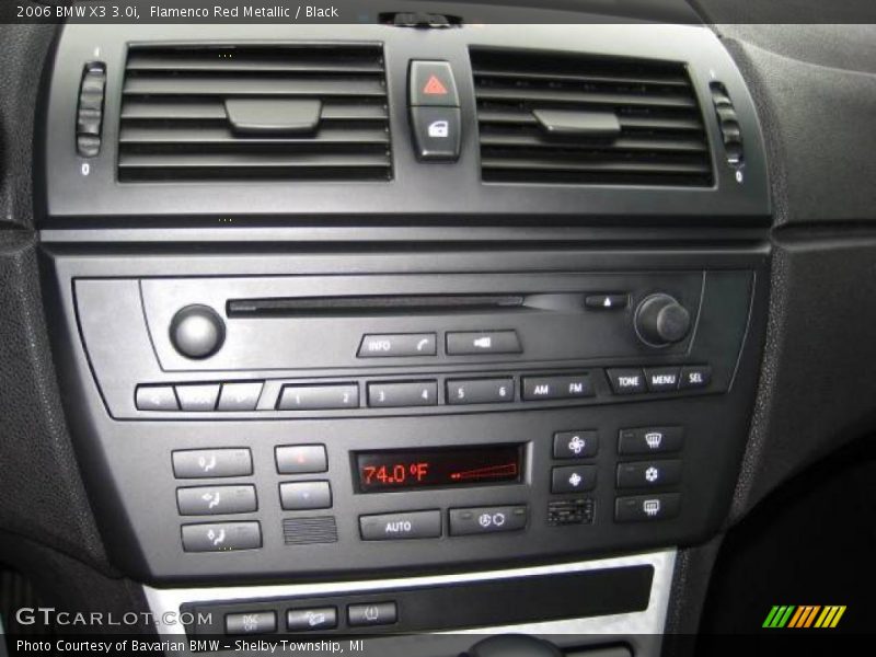 Flamenco Red Metallic / Black 2006 BMW X3 3.0i