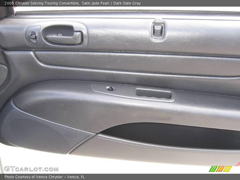 Satin Jade Pearl / Dark Slate Gray 2006 Chrysler Sebring Touring Convertible