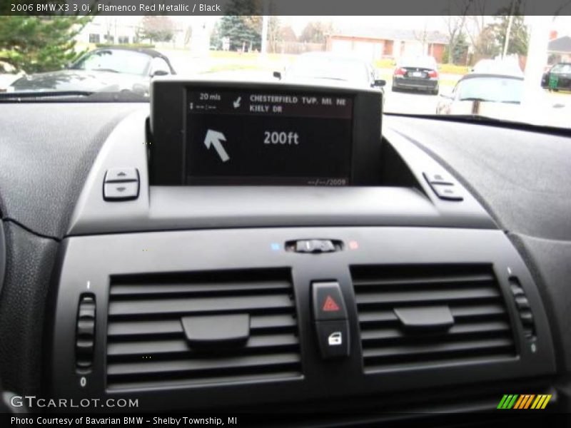 Flamenco Red Metallic / Black 2006 BMW X3 3.0i