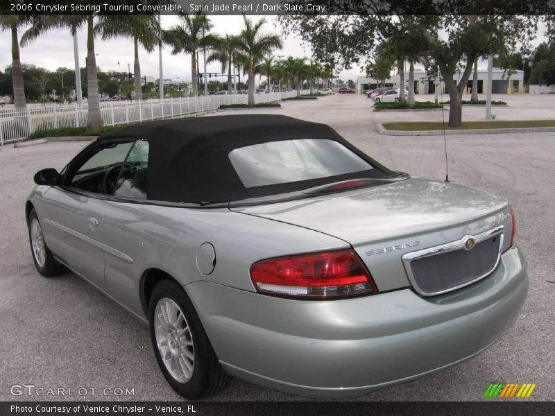 Satin Jade Pearl / Dark Slate Gray 2006 Chrysler Sebring Touring Convertible
