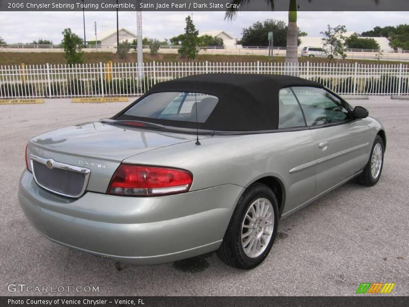 Satin Jade Pearl / Dark Slate Gray 2006 Chrysler Sebring Touring Convertible