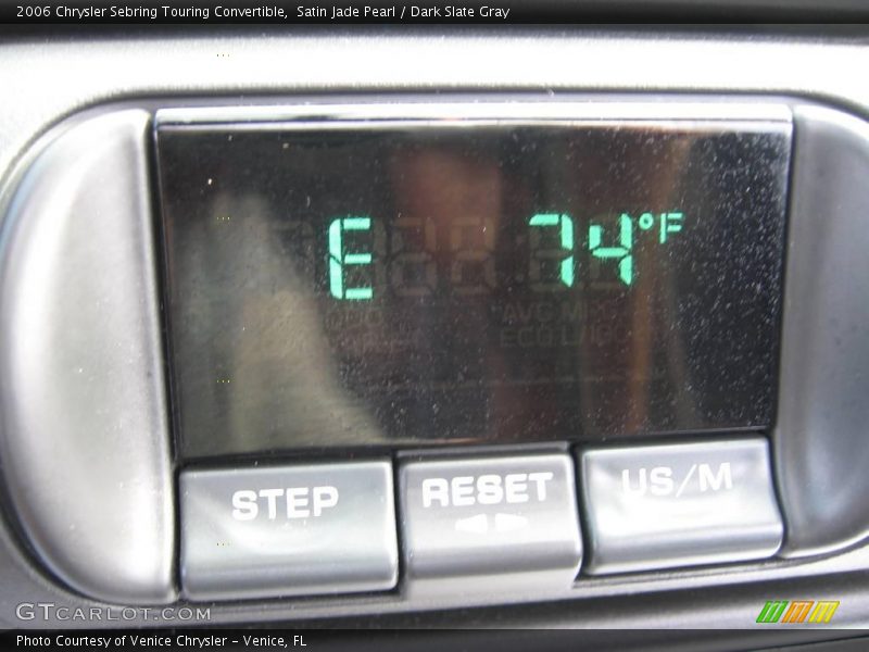Satin Jade Pearl / Dark Slate Gray 2006 Chrysler Sebring Touring Convertible