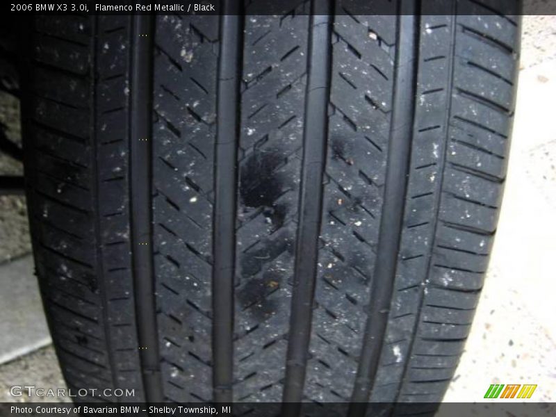 Flamenco Red Metallic / Black 2006 BMW X3 3.0i
