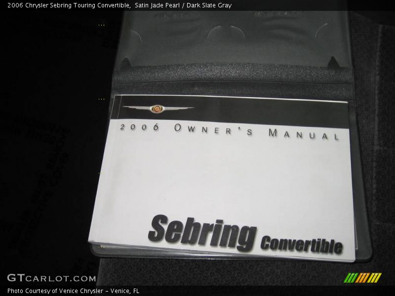 Satin Jade Pearl / Dark Slate Gray 2006 Chrysler Sebring Touring Convertible