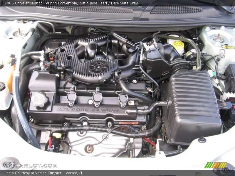 Satin Jade Pearl / Dark Slate Gray 2006 Chrysler Sebring Touring Convertible