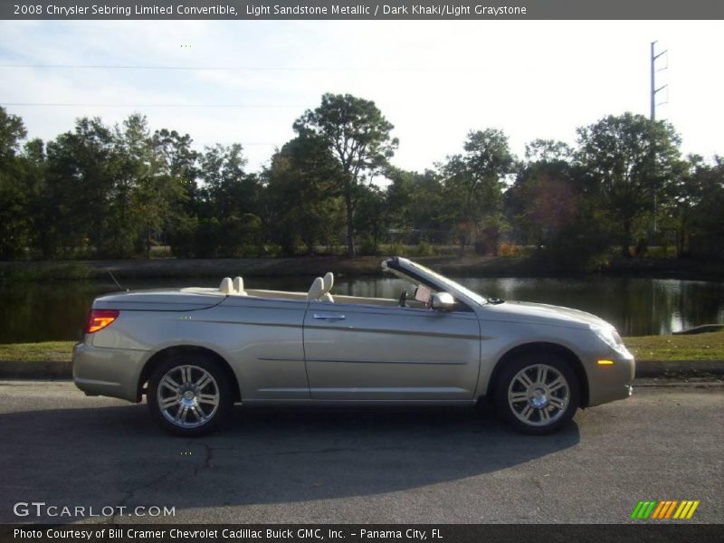 Light Sandstone Metallic / Dark Khaki/Light Graystone 2008 Chrysler Sebring Limited Convertible
