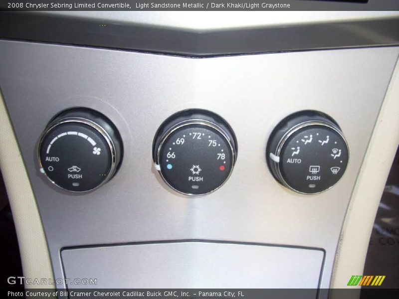 Light Sandstone Metallic / Dark Khaki/Light Graystone 2008 Chrysler Sebring Limited Convertible