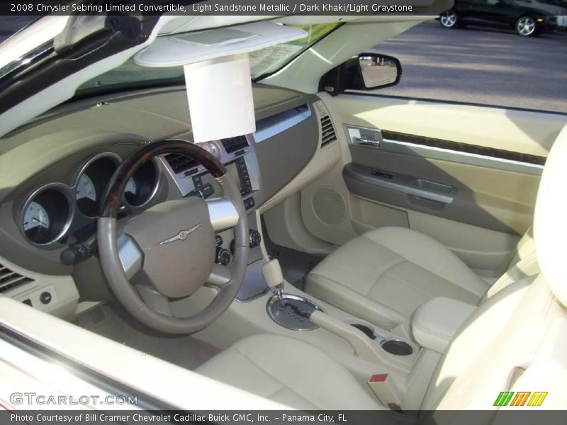 Light Sandstone Metallic / Dark Khaki/Light Graystone 2008 Chrysler Sebring Limited Convertible