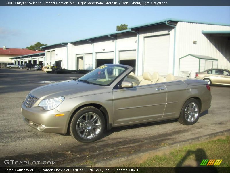 Light Sandstone Metallic / Dark Khaki/Light Graystone 2008 Chrysler Sebring Limited Convertible