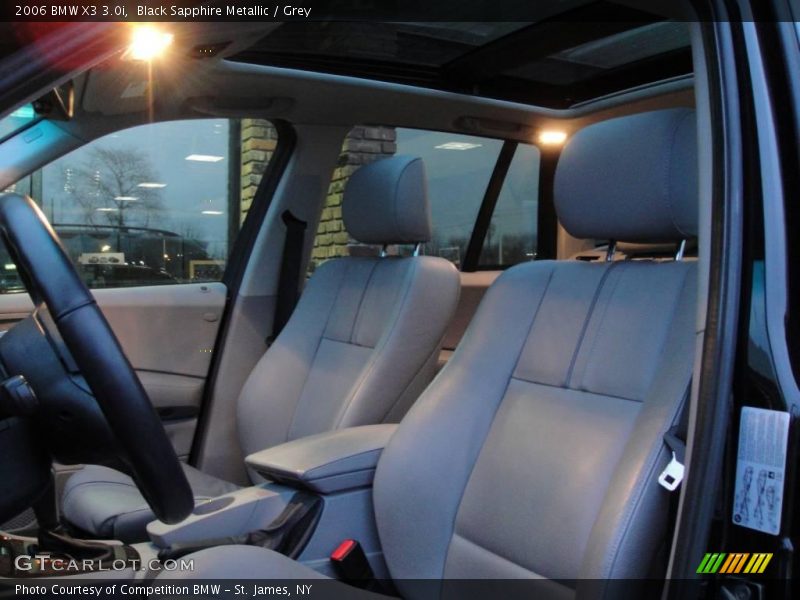 Black Sapphire Metallic / Grey 2006 BMW X3 3.0i