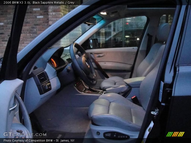 Black Sapphire Metallic / Grey 2006 BMW X3 3.0i
