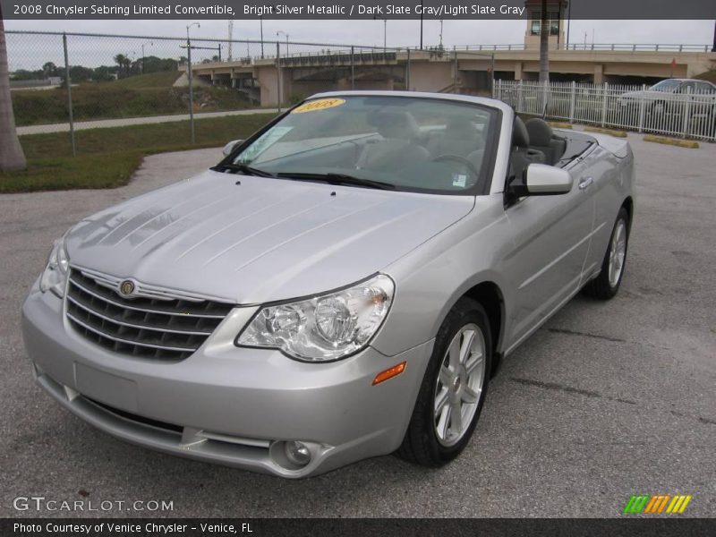 Bright Silver Metallic / Dark Slate Gray/Light Slate Gray 2008 Chrysler Sebring Limited Convertible