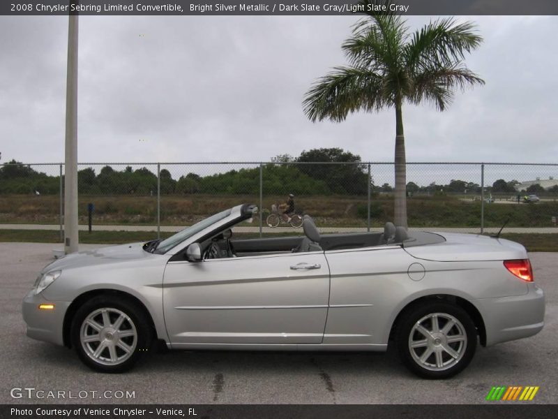 Bright Silver Metallic / Dark Slate Gray/Light Slate Gray 2008 Chrysler Sebring Limited Convertible