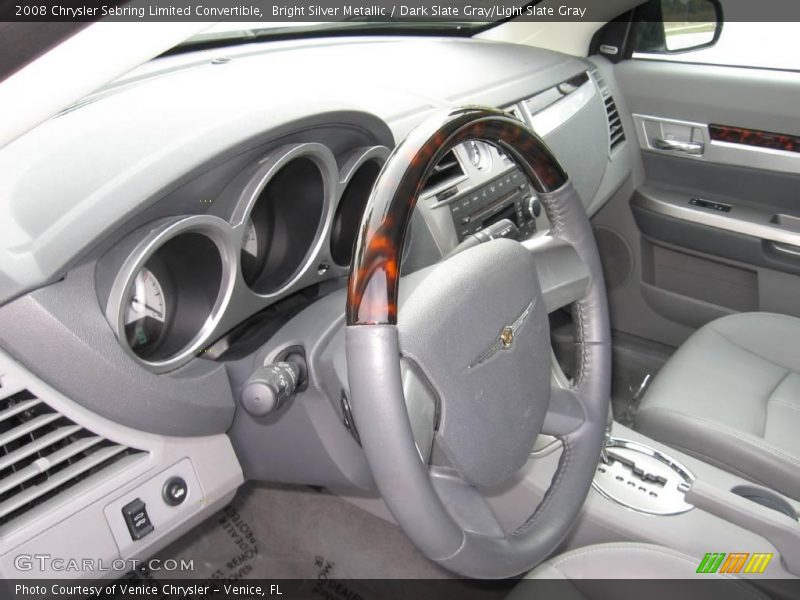 Bright Silver Metallic / Dark Slate Gray/Light Slate Gray 2008 Chrysler Sebring Limited Convertible