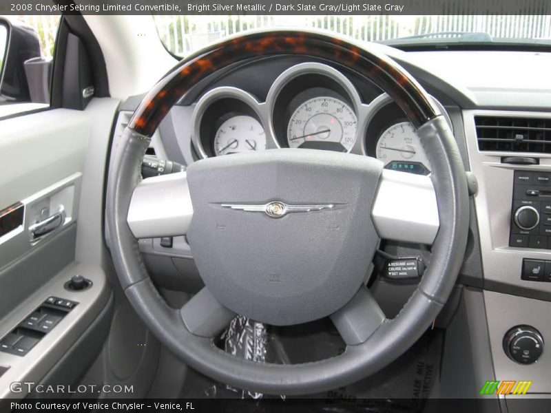 Bright Silver Metallic / Dark Slate Gray/Light Slate Gray 2008 Chrysler Sebring Limited Convertible