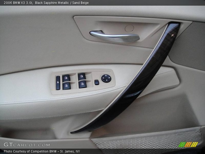 Black Sapphire Metallic / Sand Beige 2006 BMW X3 3.0i