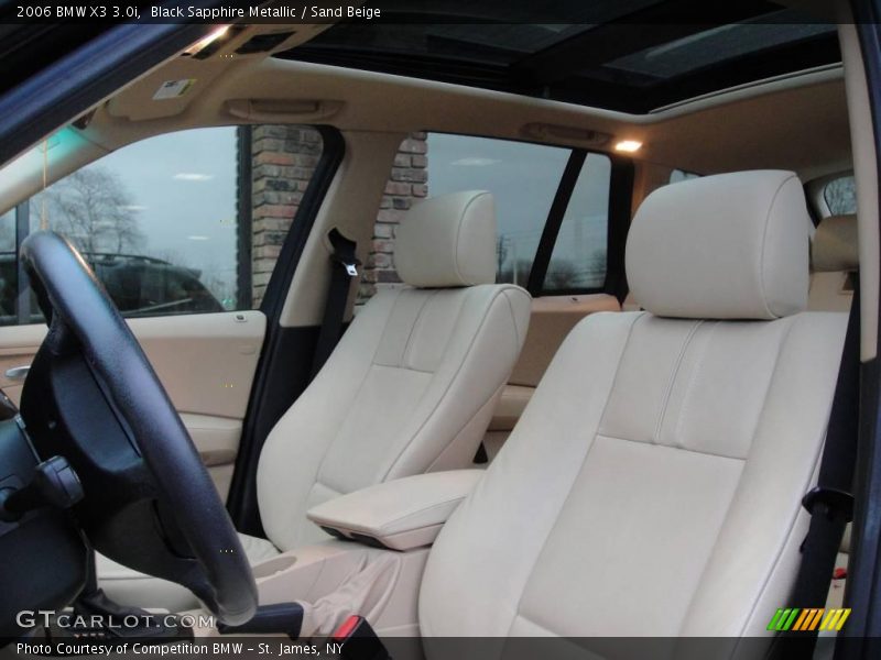 Black Sapphire Metallic / Sand Beige 2006 BMW X3 3.0i