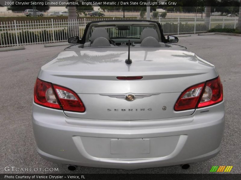 Bright Silver Metallic / Dark Slate Gray/Light Slate Gray 2008 Chrysler Sebring Limited Convertible