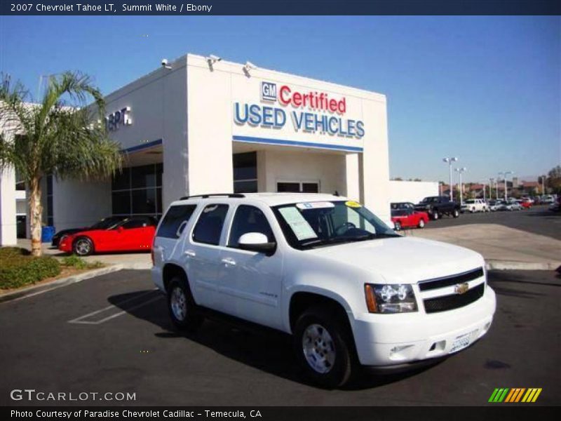 Summit White / Ebony 2007 Chevrolet Tahoe LT