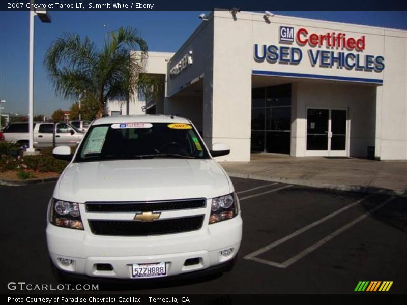 Summit White / Ebony 2007 Chevrolet Tahoe LT