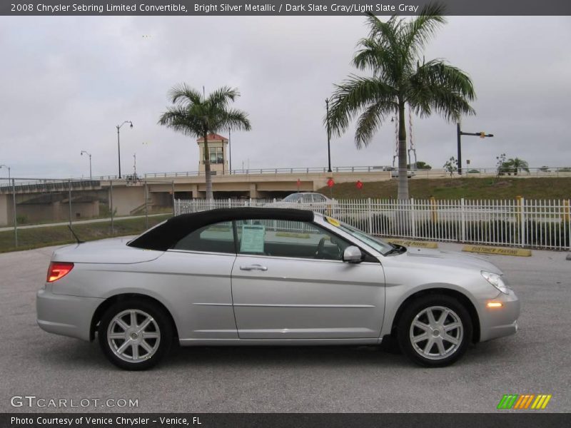 Bright Silver Metallic / Dark Slate Gray/Light Slate Gray 2008 Chrysler Sebring Limited Convertible