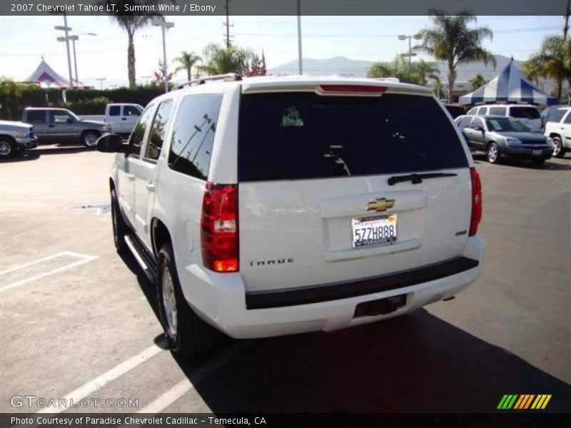 Summit White / Ebony 2007 Chevrolet Tahoe LT