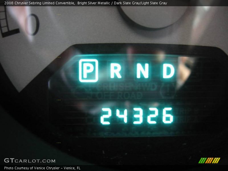 Bright Silver Metallic / Dark Slate Gray/Light Slate Gray 2008 Chrysler Sebring Limited Convertible